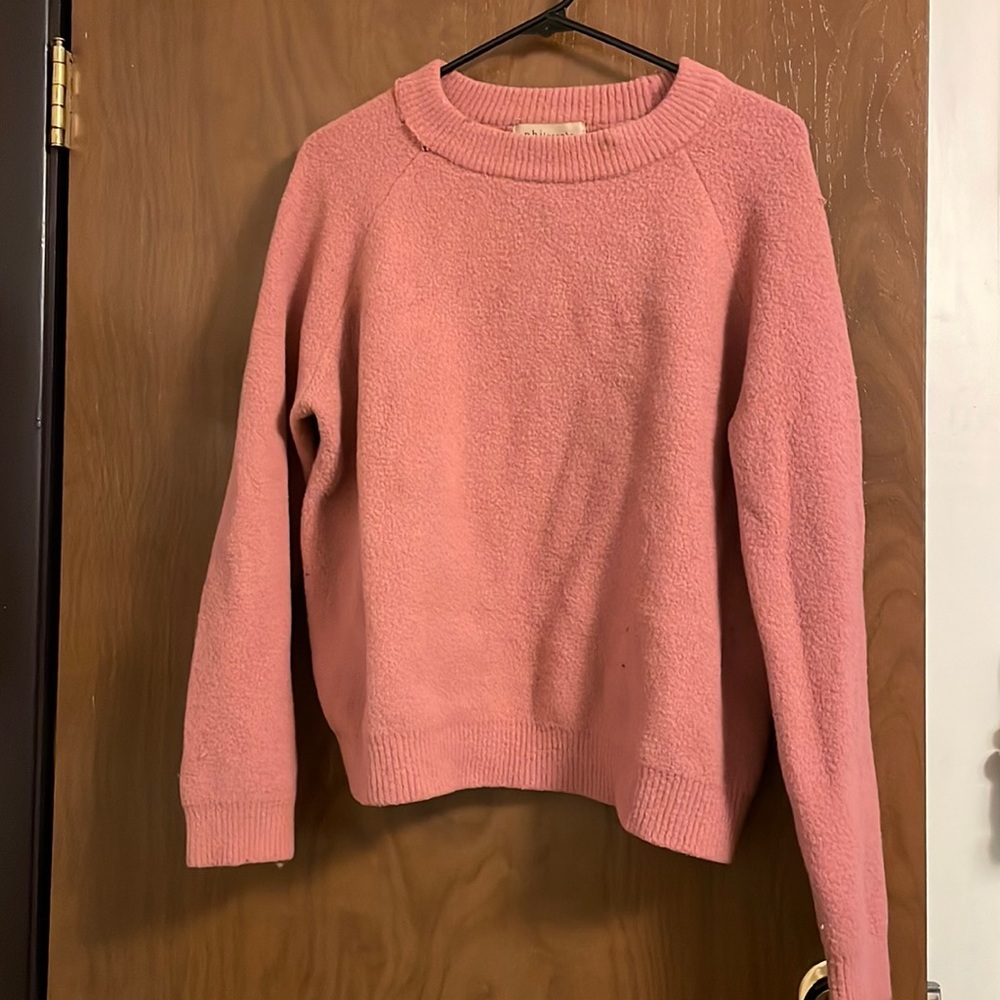 A philosophy pink sweater;size medium
